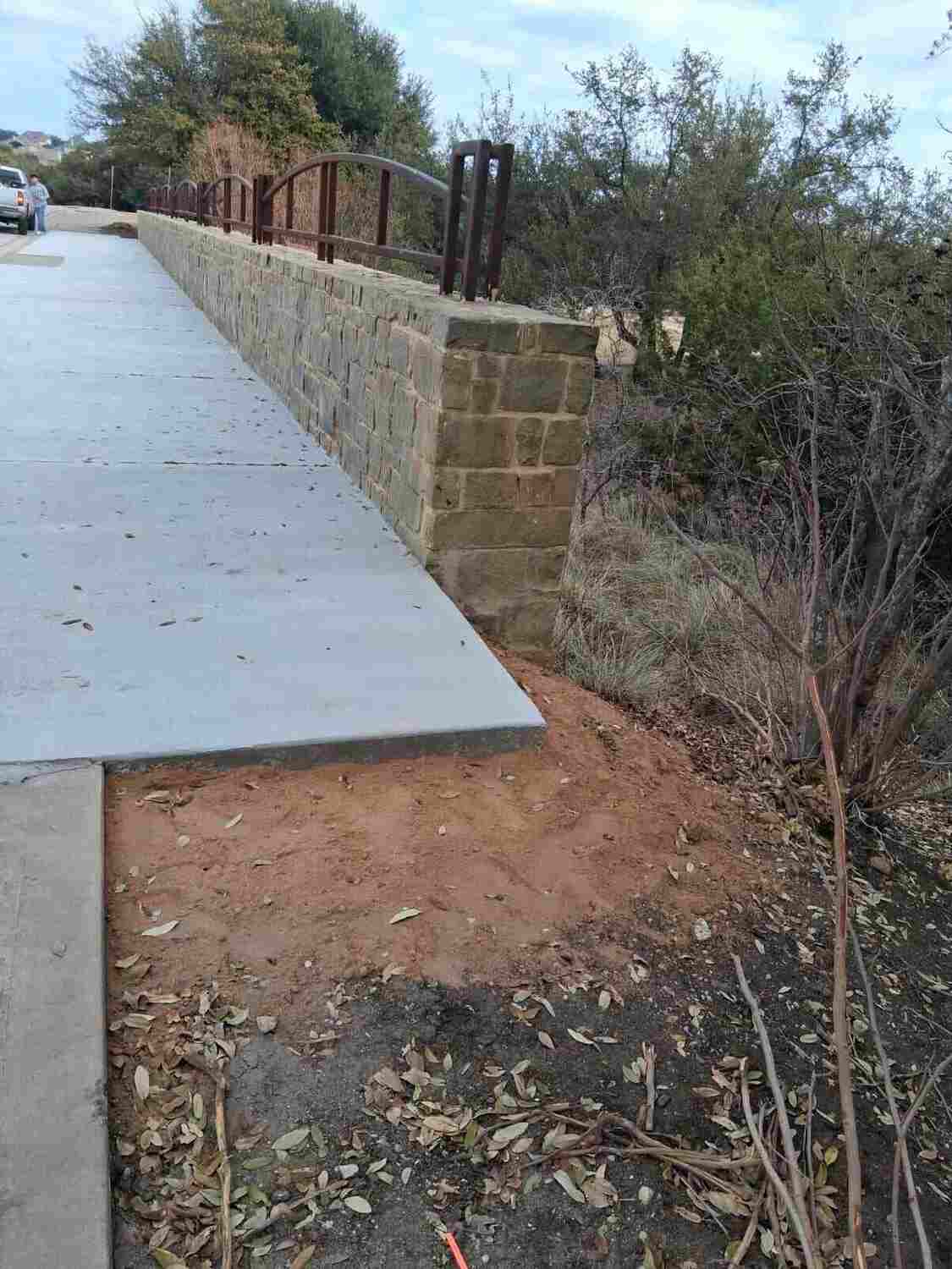 Acera nueva de lado a lado